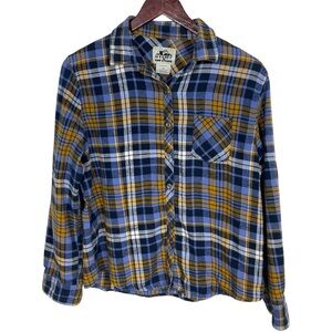 Old Mill Ladies Plaid Button Down Shirt Size M